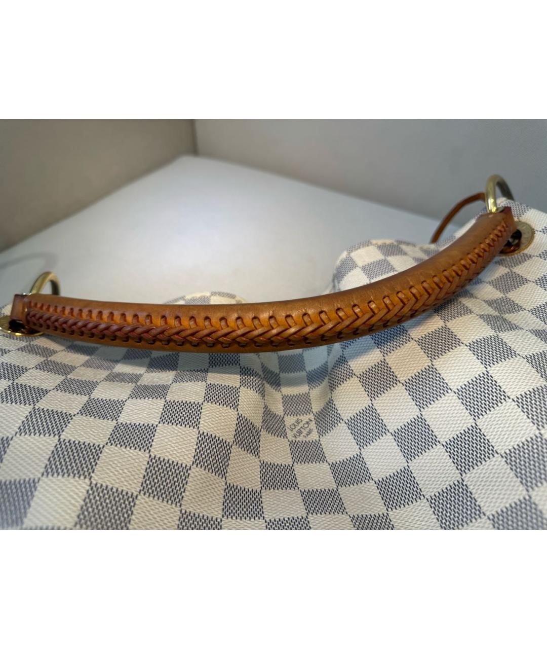 LOUIS VUITTON Белая сумка тоут, фото 8