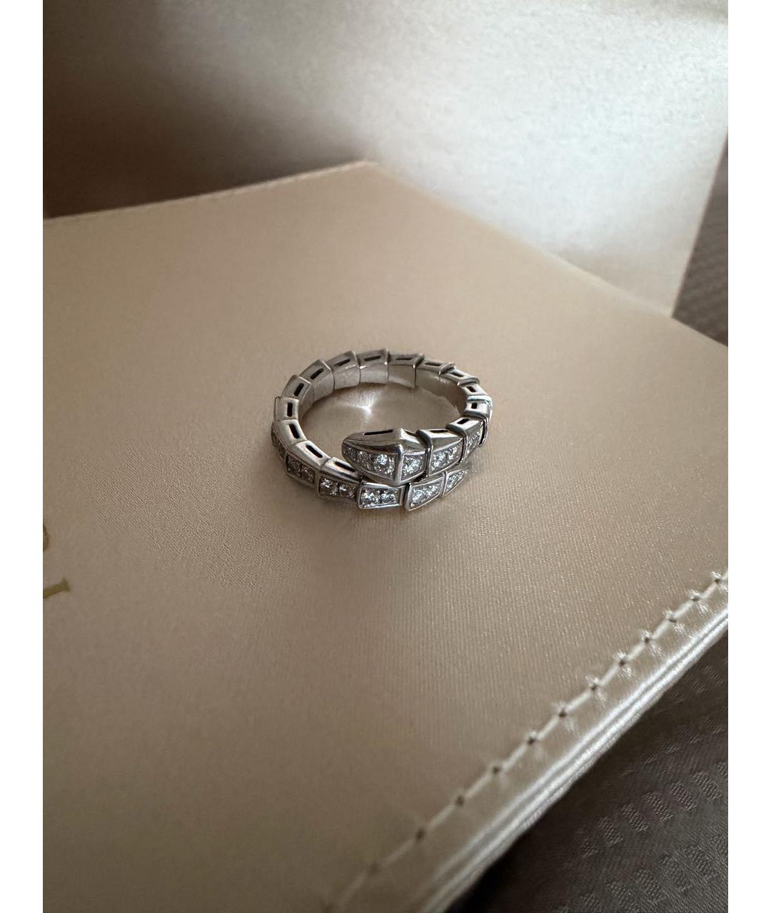 BVLGARI Серебряное кольцо из белого золота, фото 4