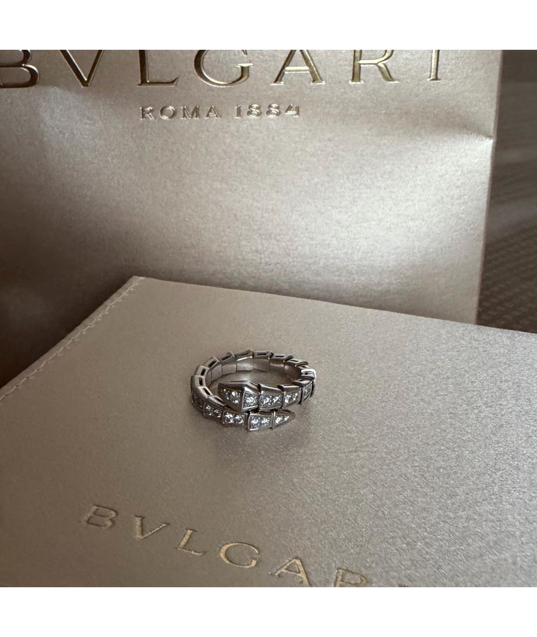BVLGARI Серебряное кольцо из белого золота, фото 5