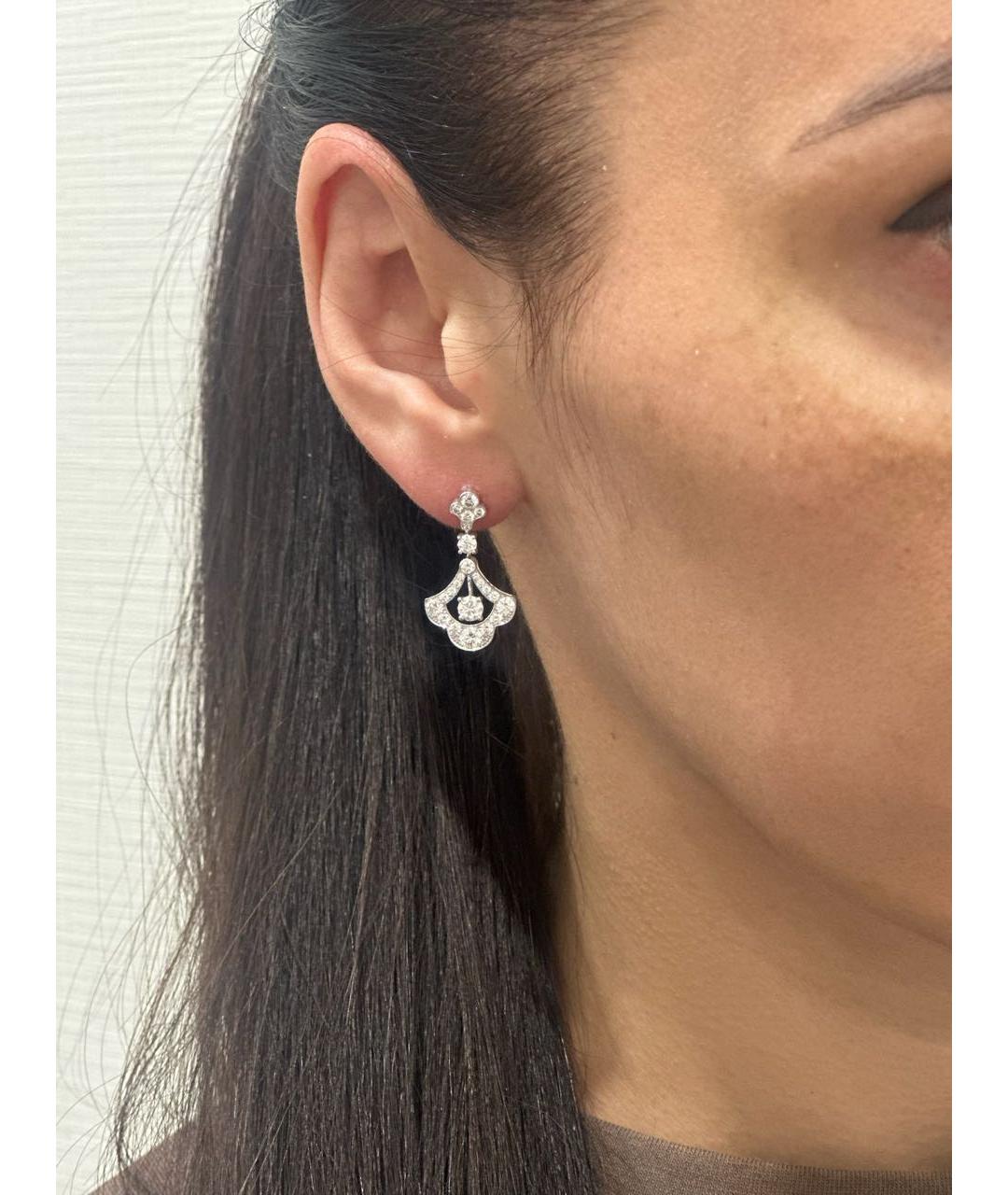 GRAFF Серебряные серьги из белого золота, фото 4