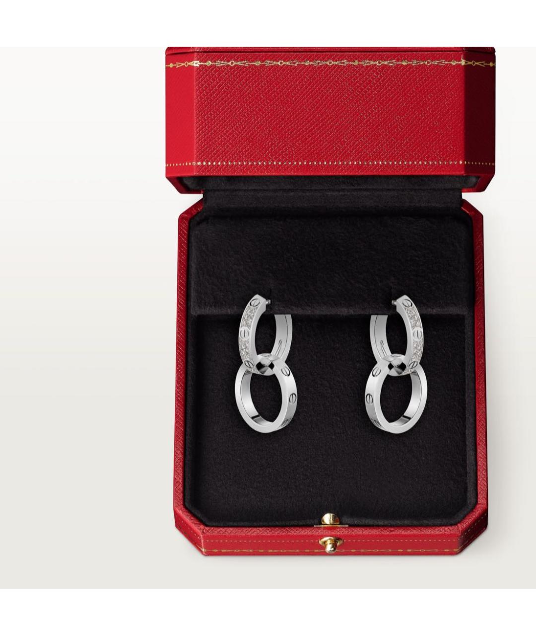 CARTIER Серебряные серьги из белого золота, фото 8