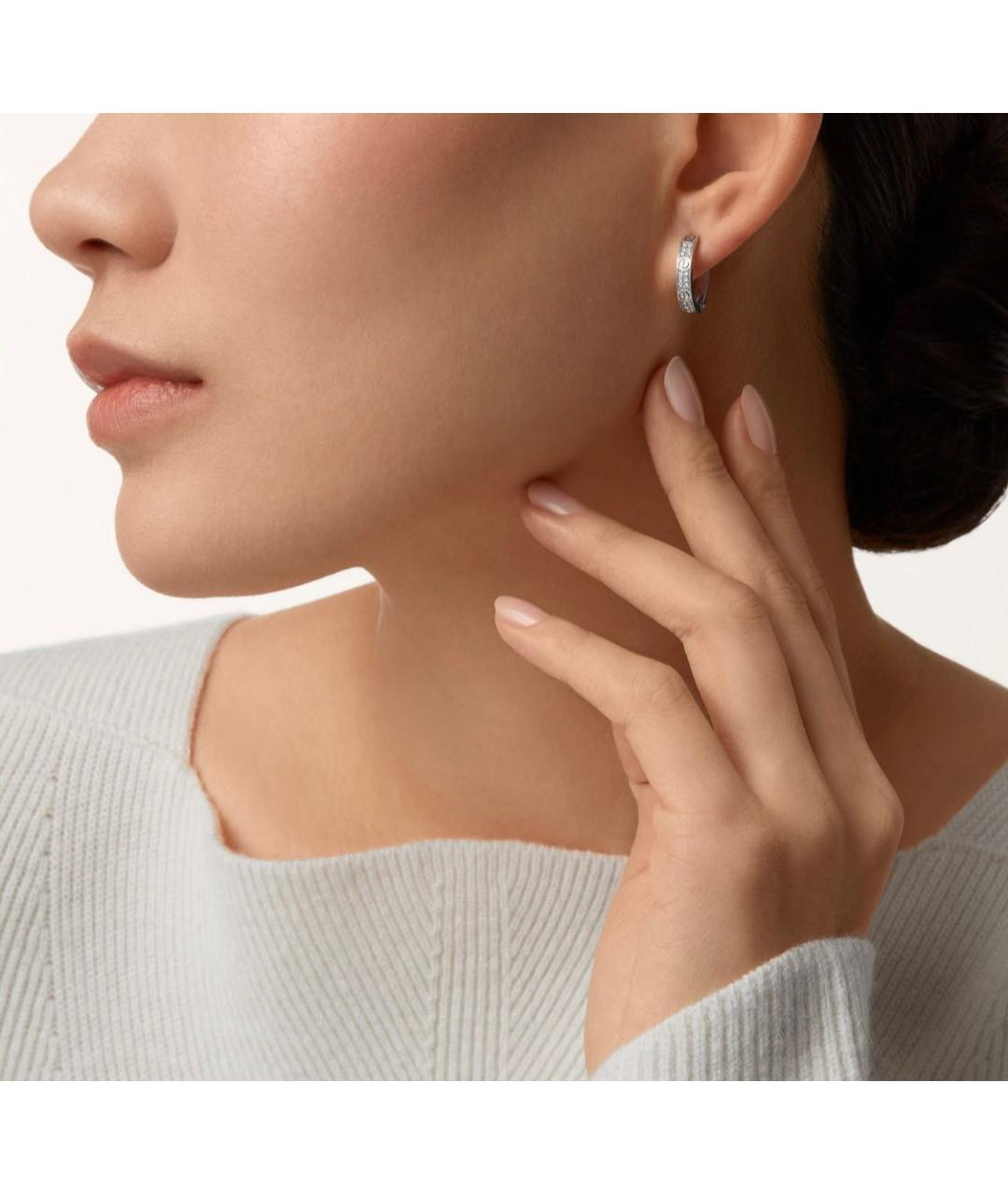 CARTIER Серебряные серьги из белого золота, фото 6