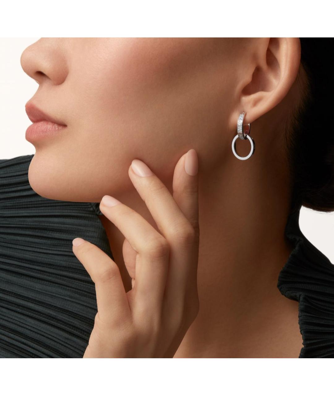 CARTIER Серебряные серьги из белого золота, фото 5
