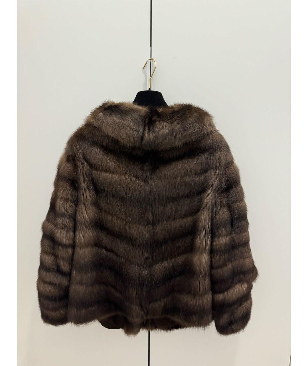 MALA MATI Коричневая меховая шуба, фото 2