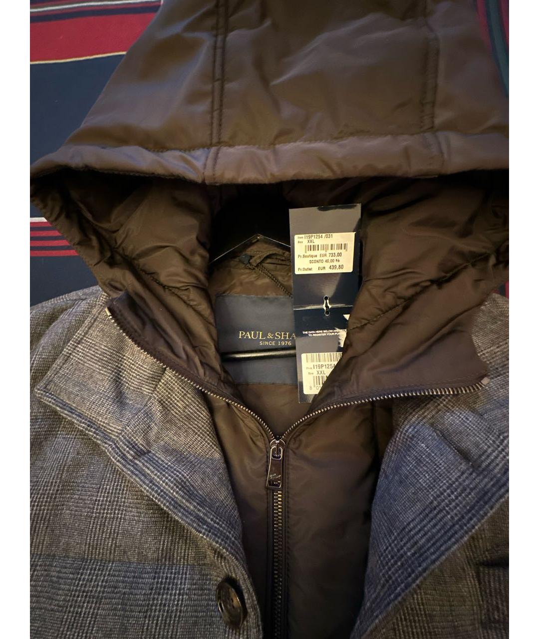 PAUL & SHARK Серая куртка, фото 3
