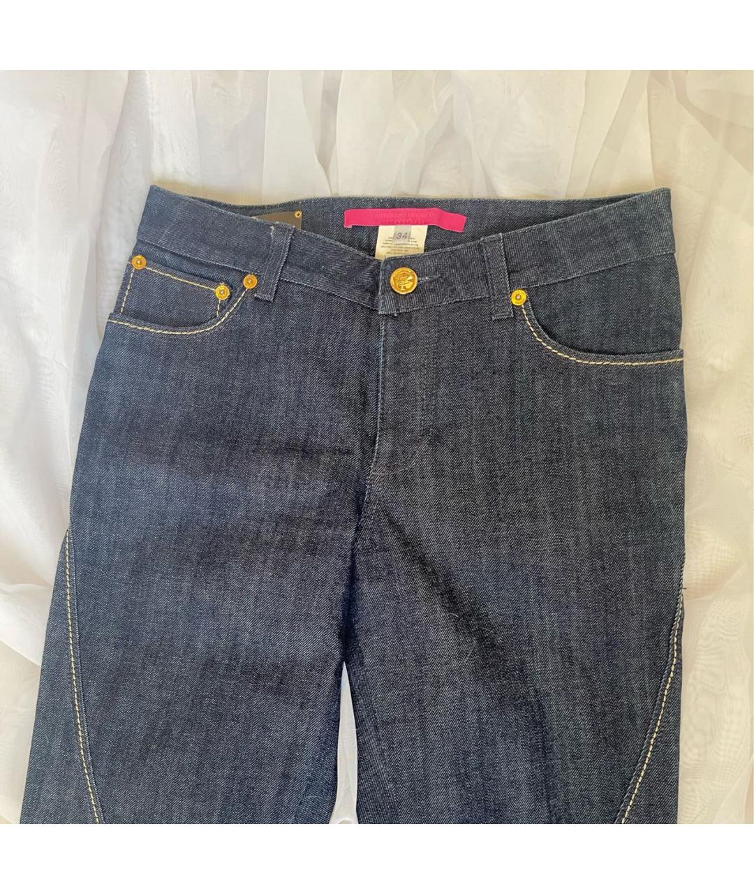 UNGARO Темно-синие деним капри, фото 3