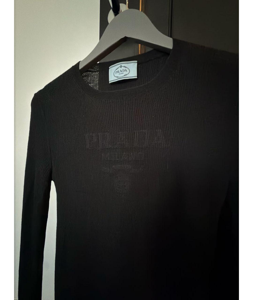 PRADA Черный кашемировый джемпер / свитер, фото 3