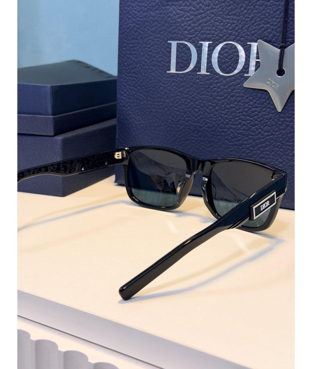 CHRISTIAN DIOR Черные пластиковые солнцезащитные очки, фото 7