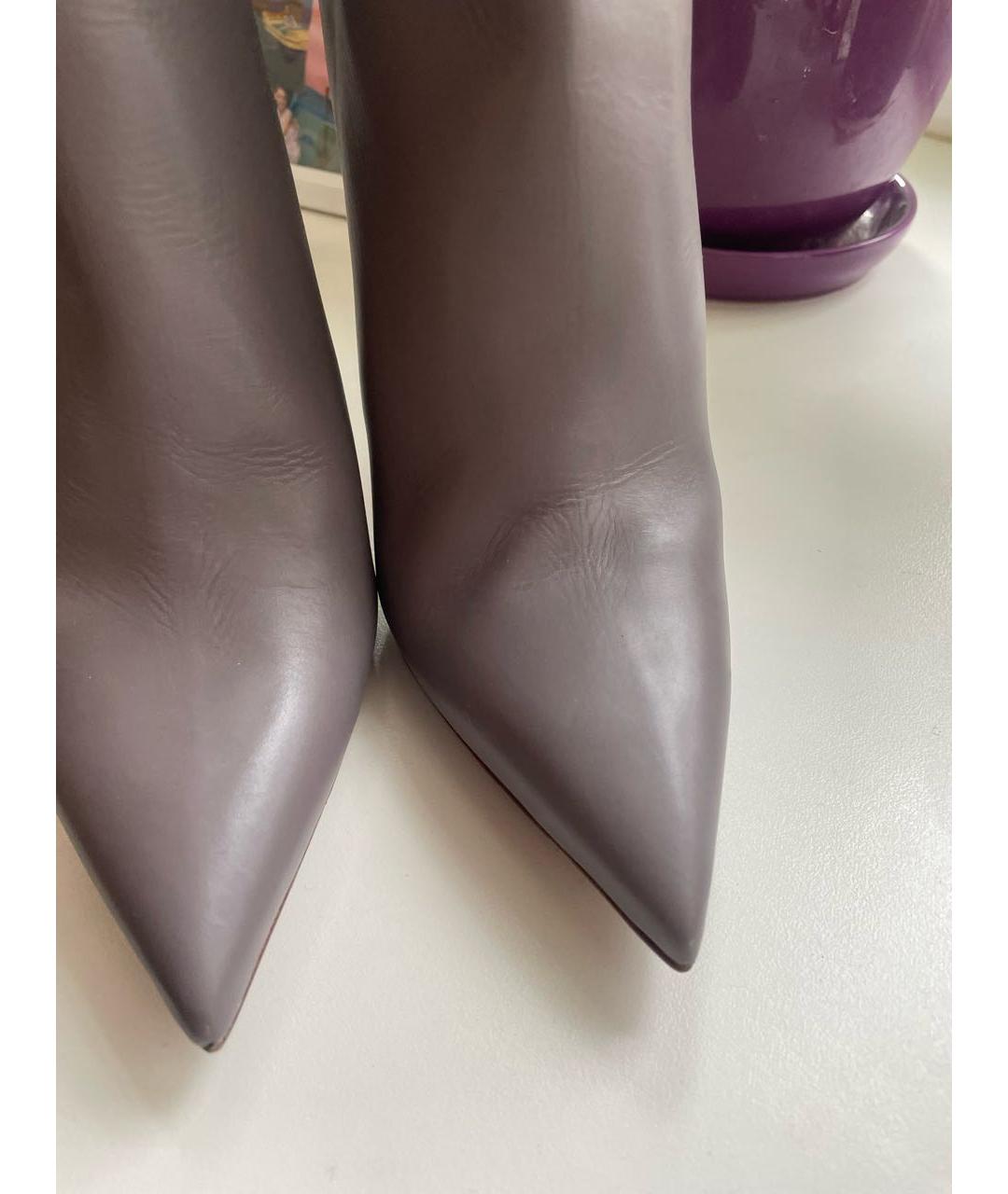 LE SILLA Серые кожаные ботильоны, фото 4