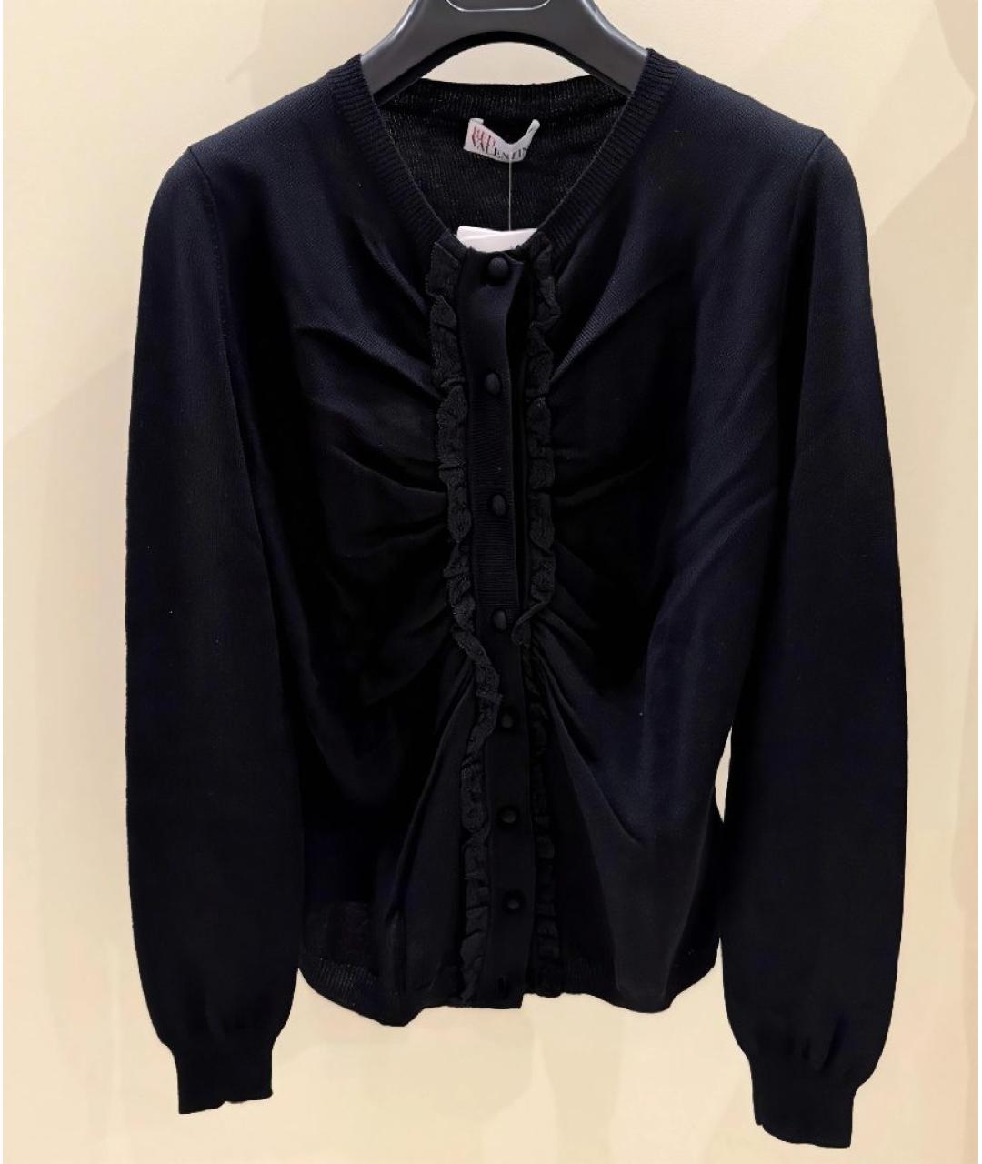 RED VALENTINO Черный шерстяной кардиган, фото 5