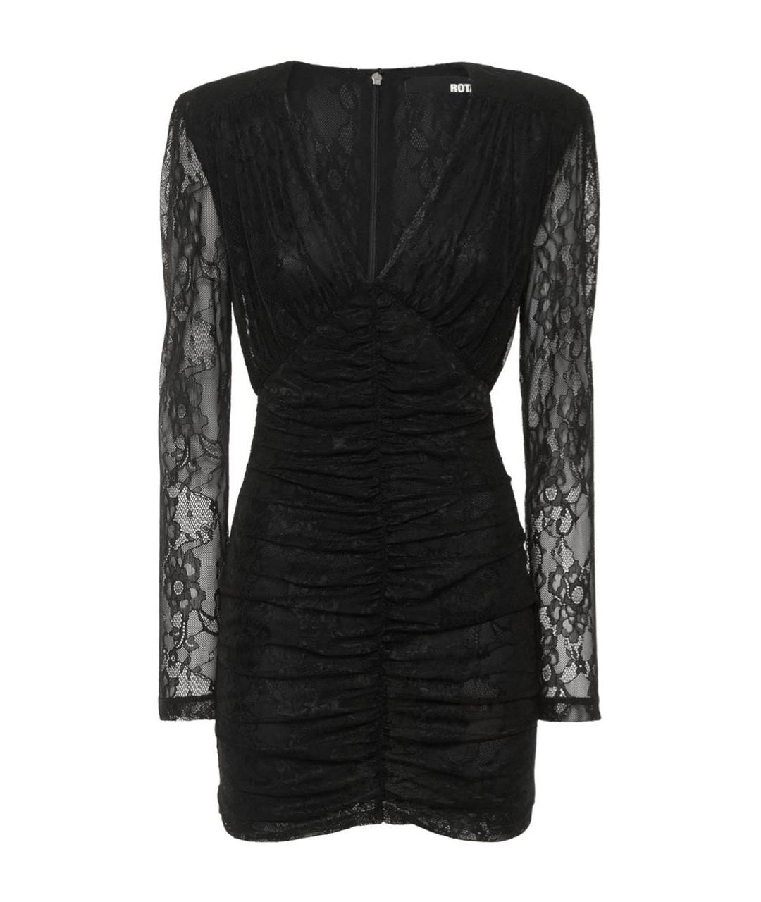 ROTATE Черное коктейльное платье, фото 9