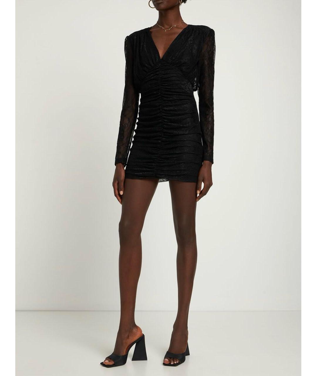 ROTATE Черное коктейльное платье, фото 2