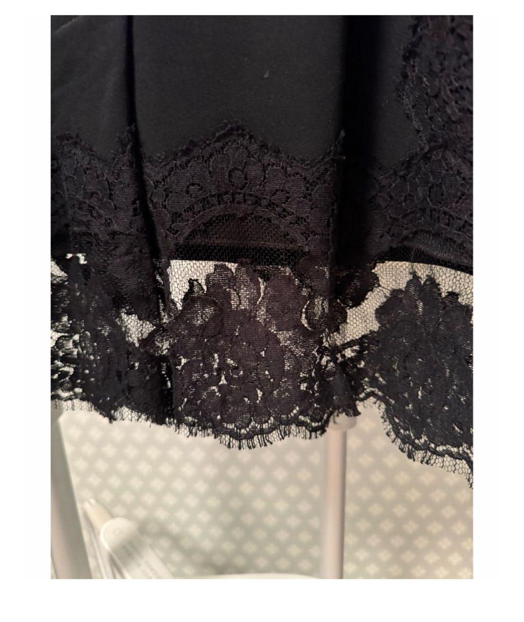 DOLCE&GABBANA Черное шелковое коктейльное платье, фото 5