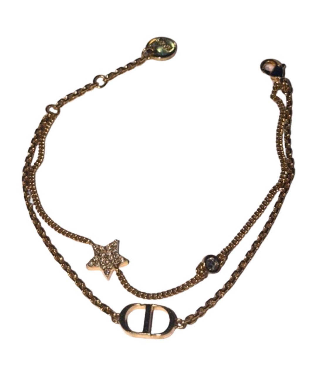 CHRISTIAN DIOR Золотой позолоченный браслет, фото 1