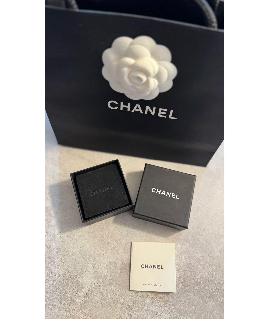 CHANEL Золотые позолоченные серьги, фото 8