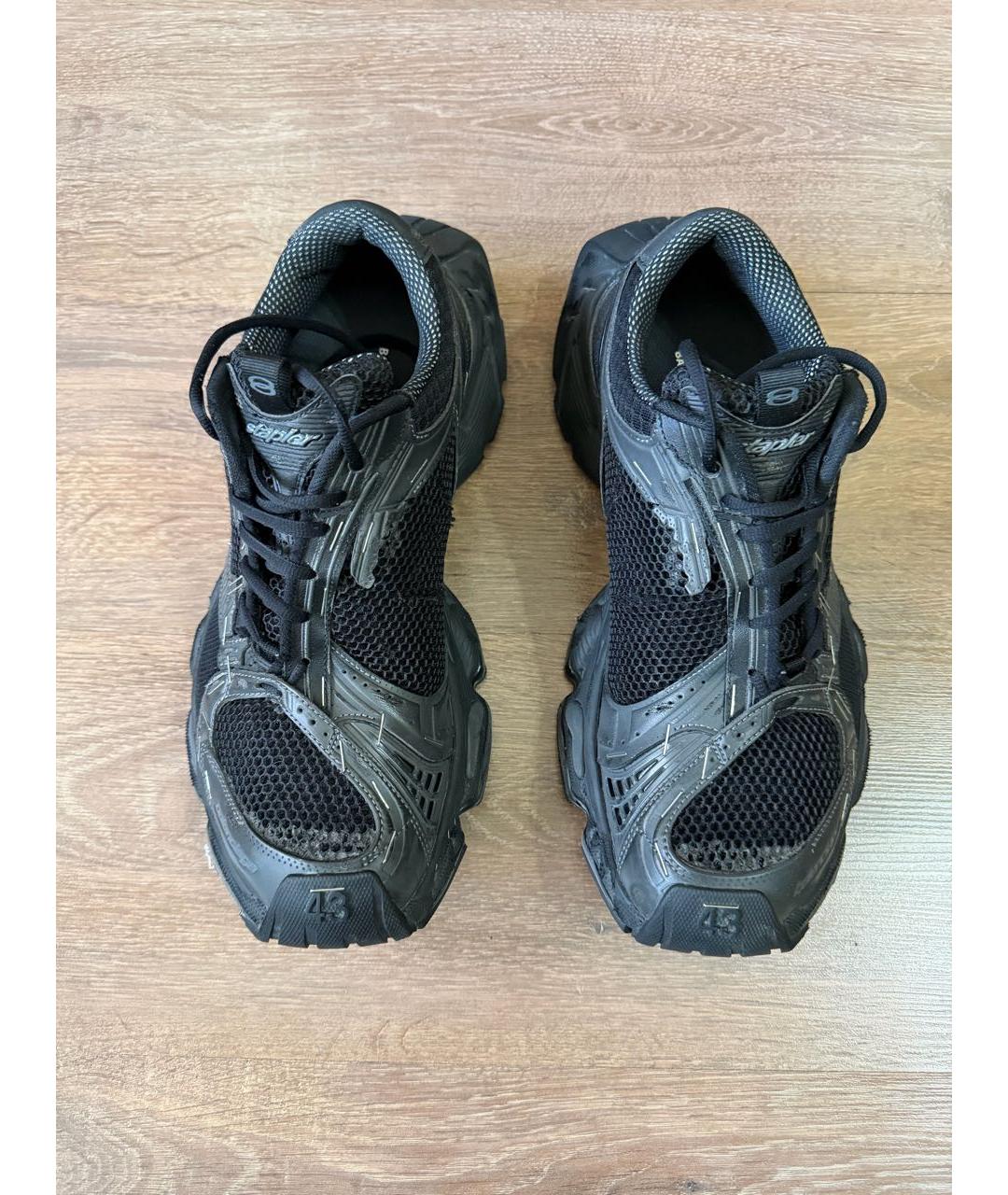 BALENCIAGA Черные низкие кроссовки / кеды, фото 3