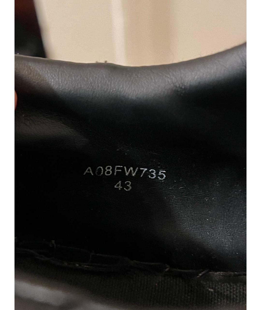 MAISON MIHARA YASUHIRO Черные текстильные низкие кроссовки / кеды, фото 5