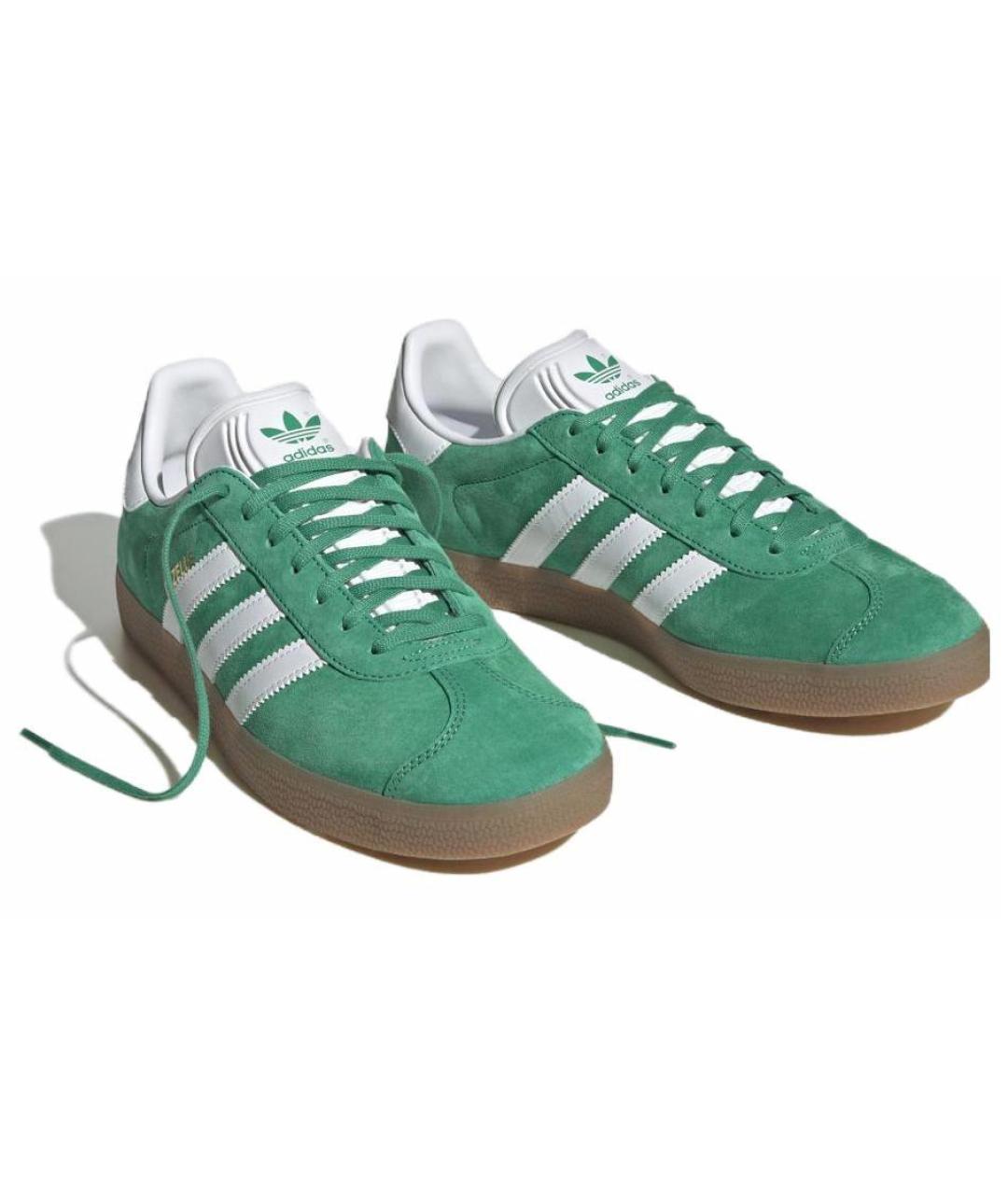 ADIDAS Бирюзовые замшевые кеды, фото 3