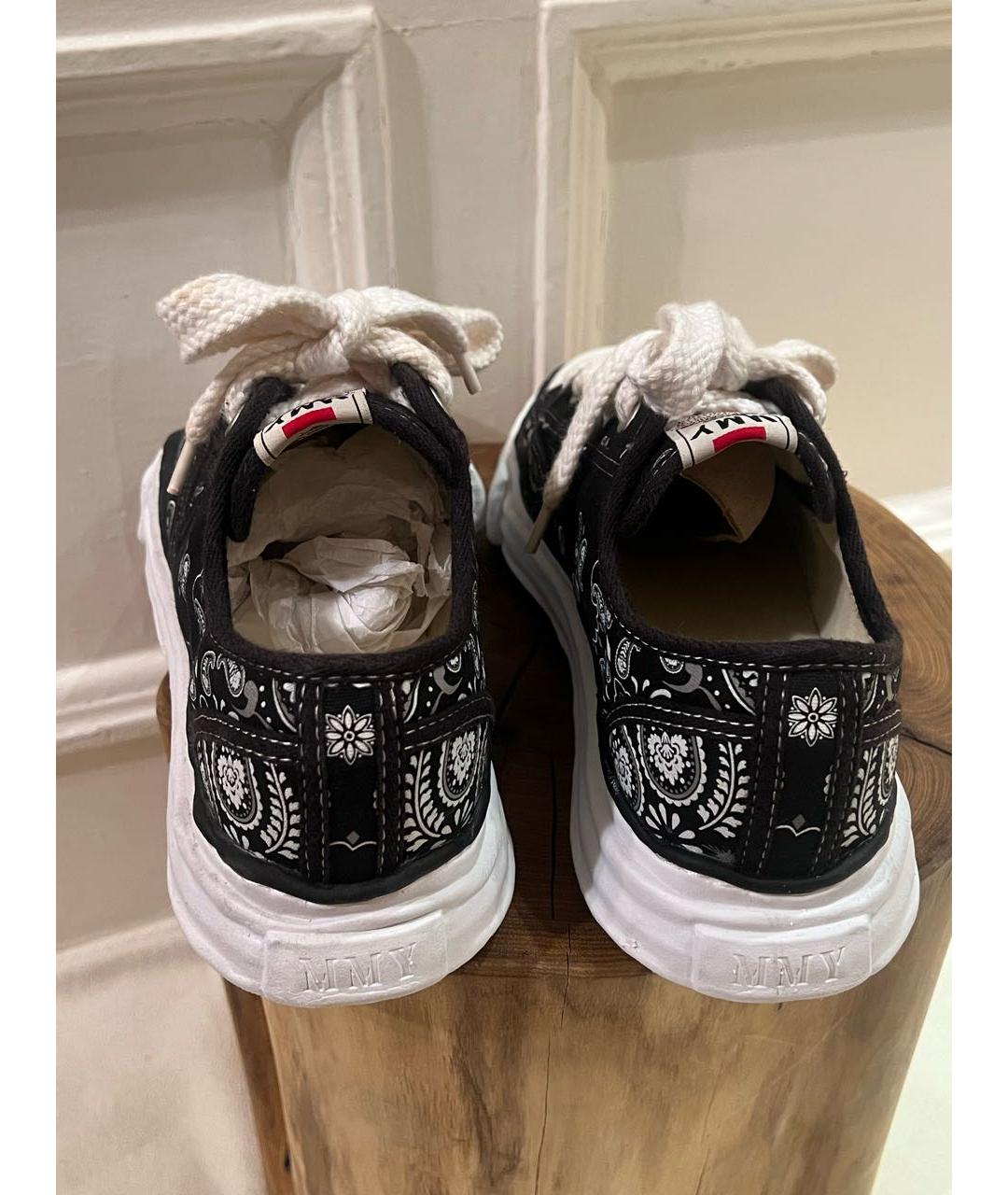 Mihara Yasuhiro Черные текстильные низкие кроссовки / кеды, фото 4