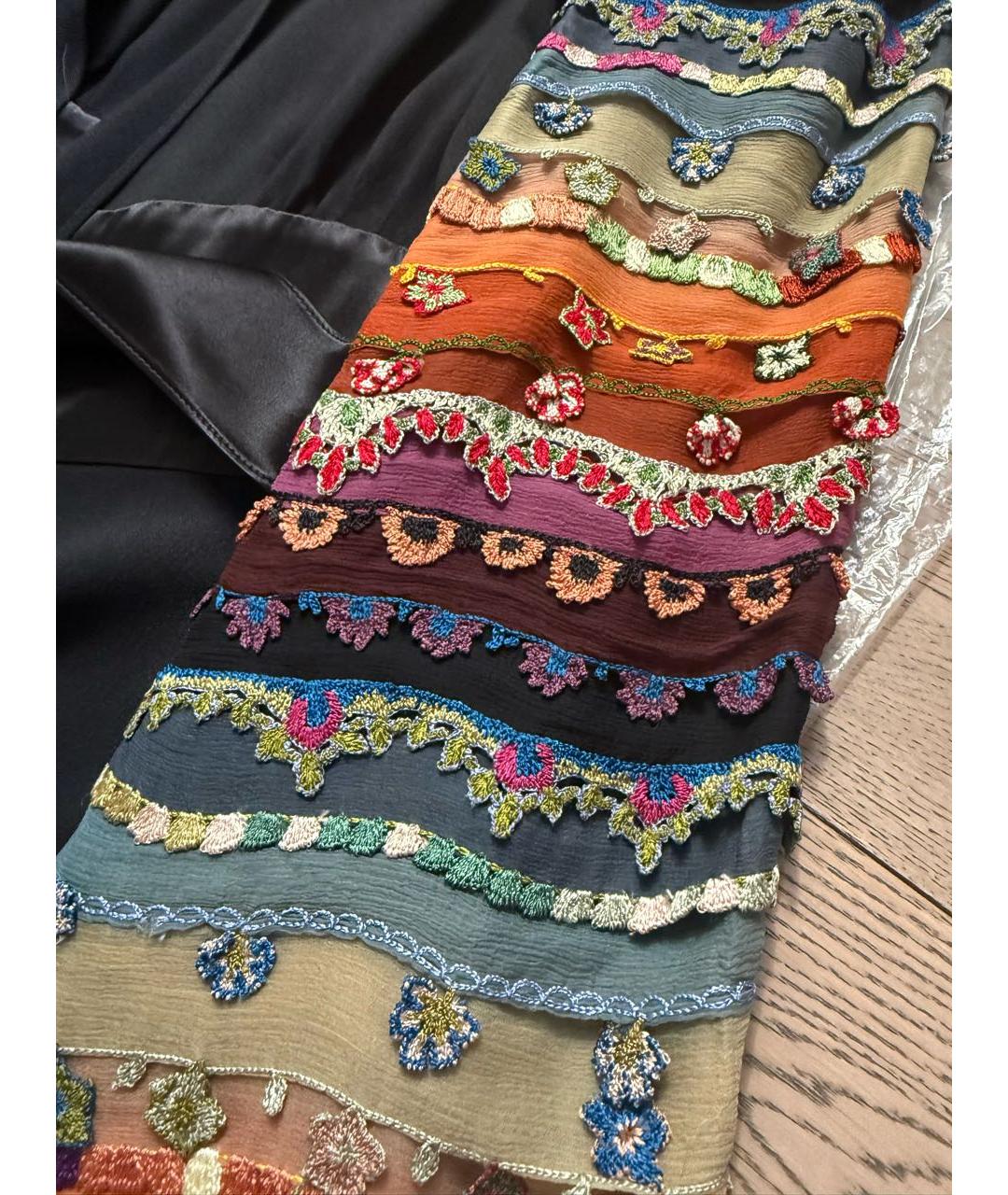 CHLOE Черное ацетатное повседневное платье, фото 4