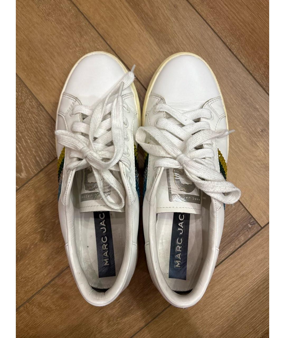 MARC BY MARC JACOBS Белые кожаные кеды, фото 3