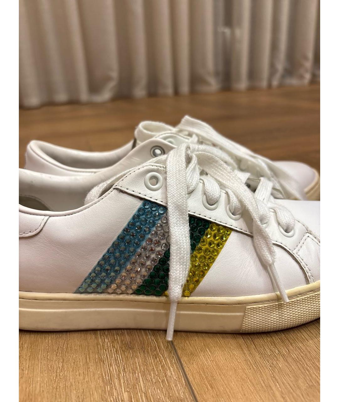 MARC BY MARC JACOBS Белые кожаные кеды, фото 5