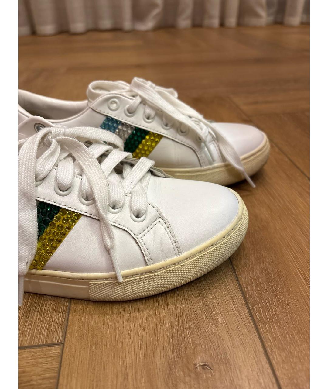 MARC BY MARC JACOBS Белые кожаные кеды, фото 6