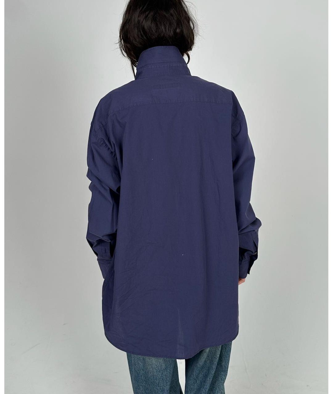 ETRO Темно-синяя хлопковая классическая рубашка, фото 4