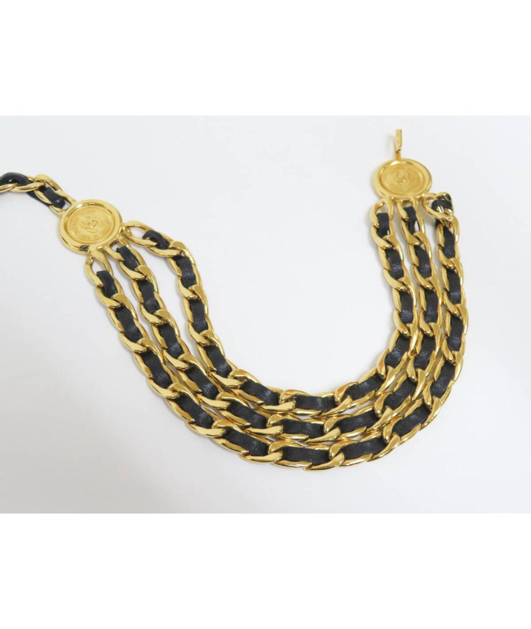 CHANEL Черный кожаный ремень, фото 3