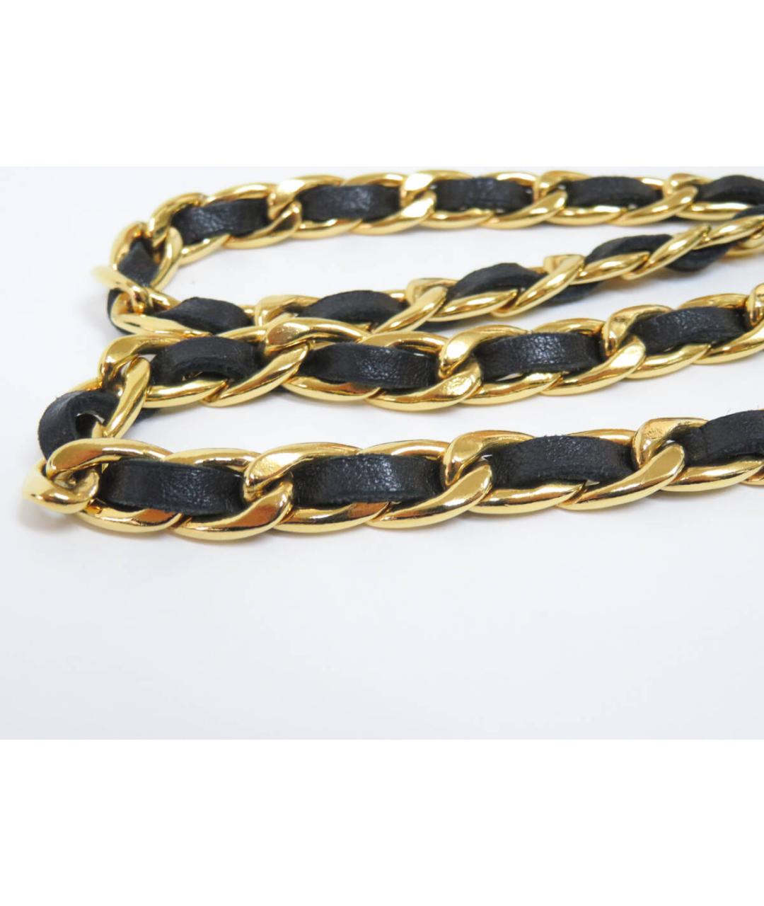 CHANEL Черный кожаный ремень, фото 5