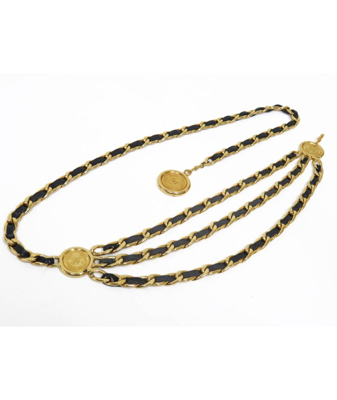 CHANEL Черный кожаный ремень, фото 6