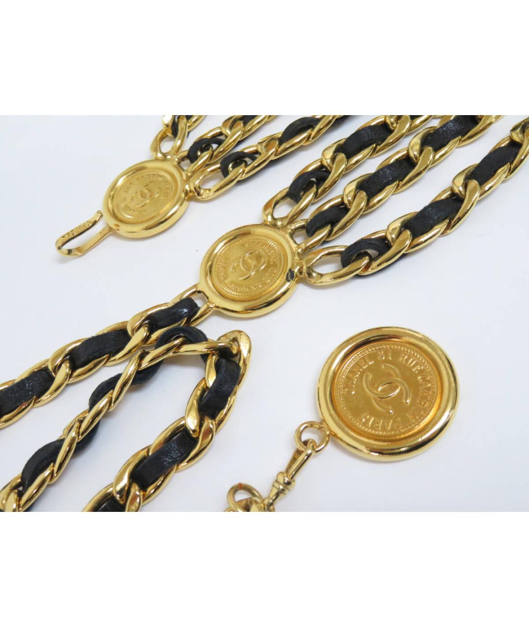 CHANEL Черный кожаный ремень, фото 4