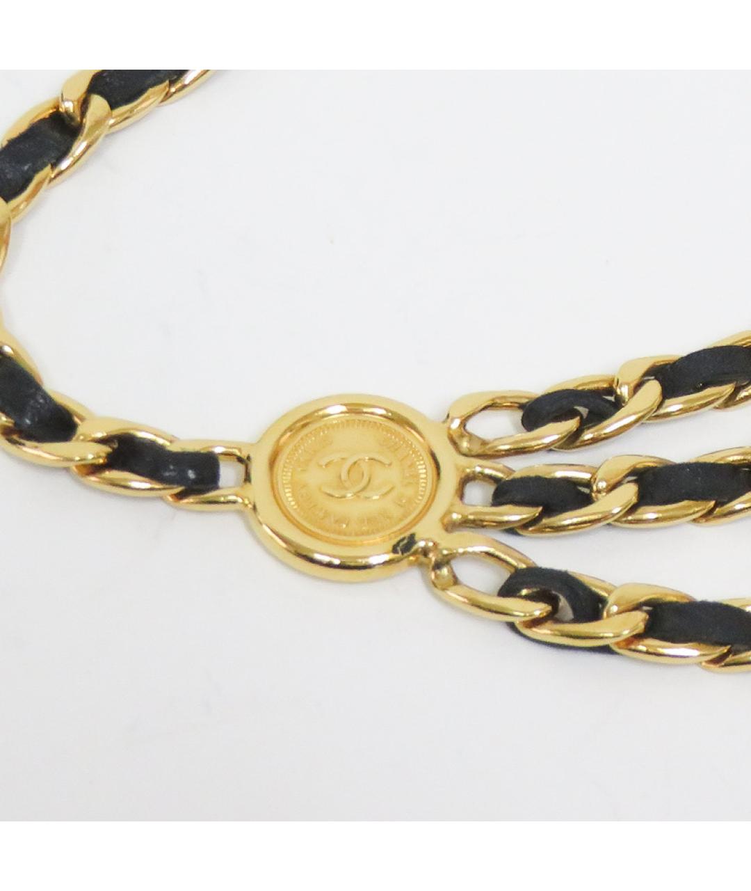 CHANEL Черный кожаный ремень, фото 2