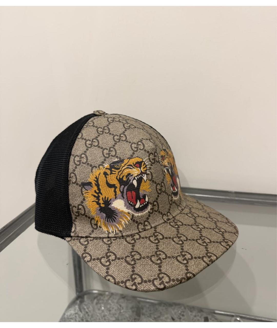 GUCCI Коричневая хлопковая кепка/бейсболка, фото 5