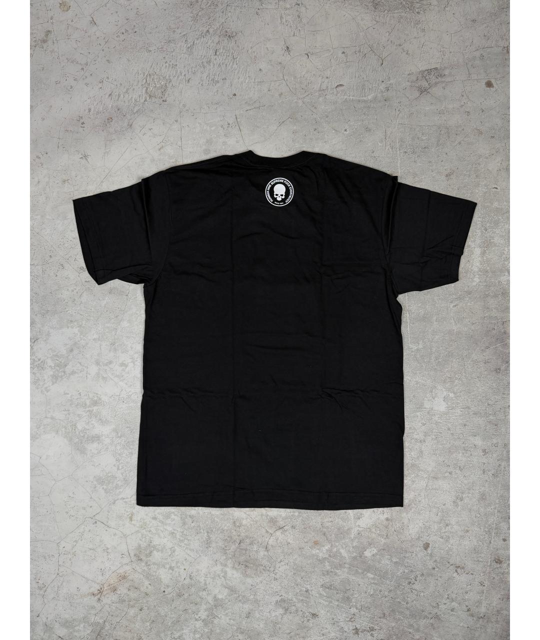 SUPREME Черная хлопковая футболка, фото 3