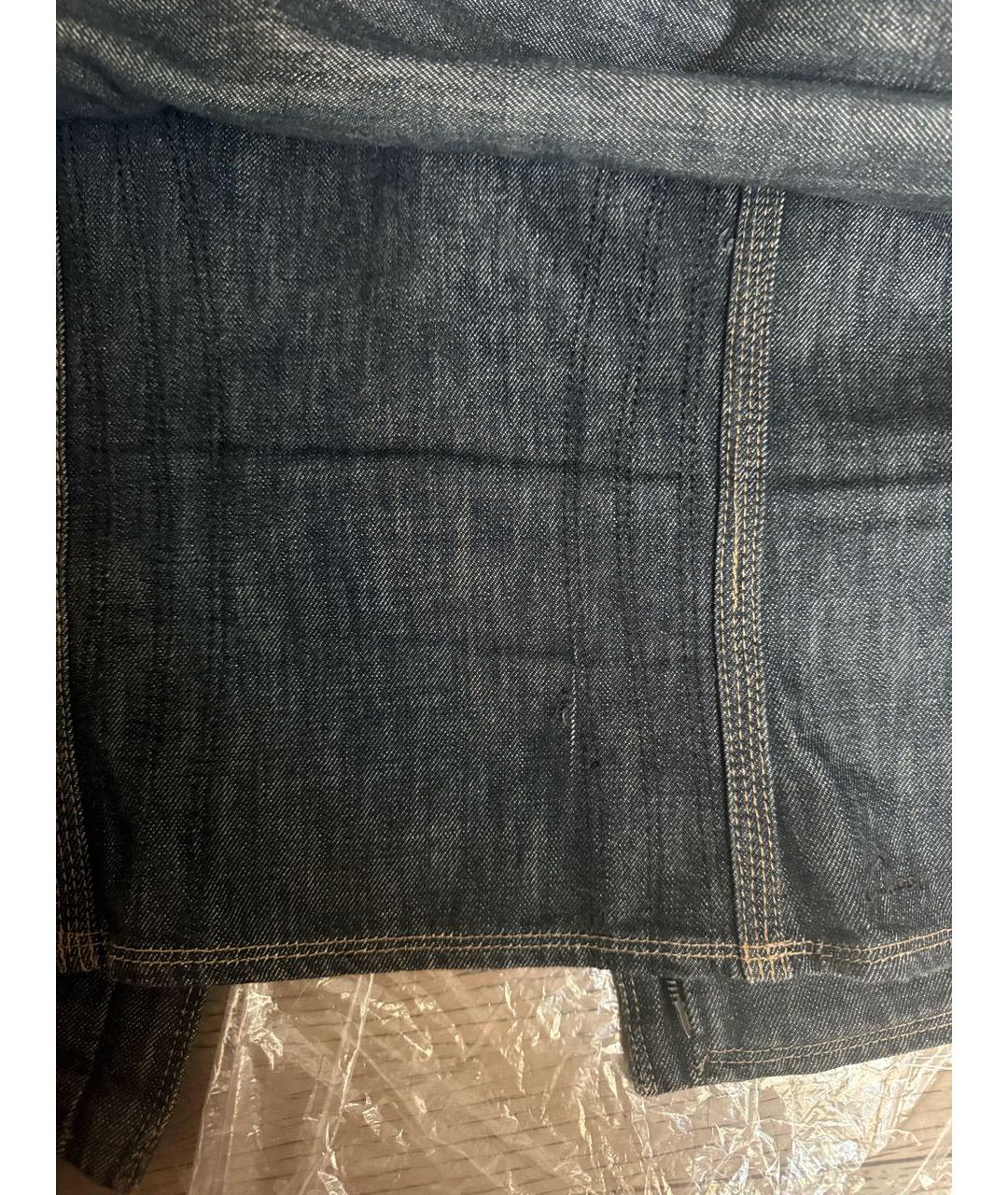 GUCCI Темно-синий хлопковый жакет/пиджак, фото 4