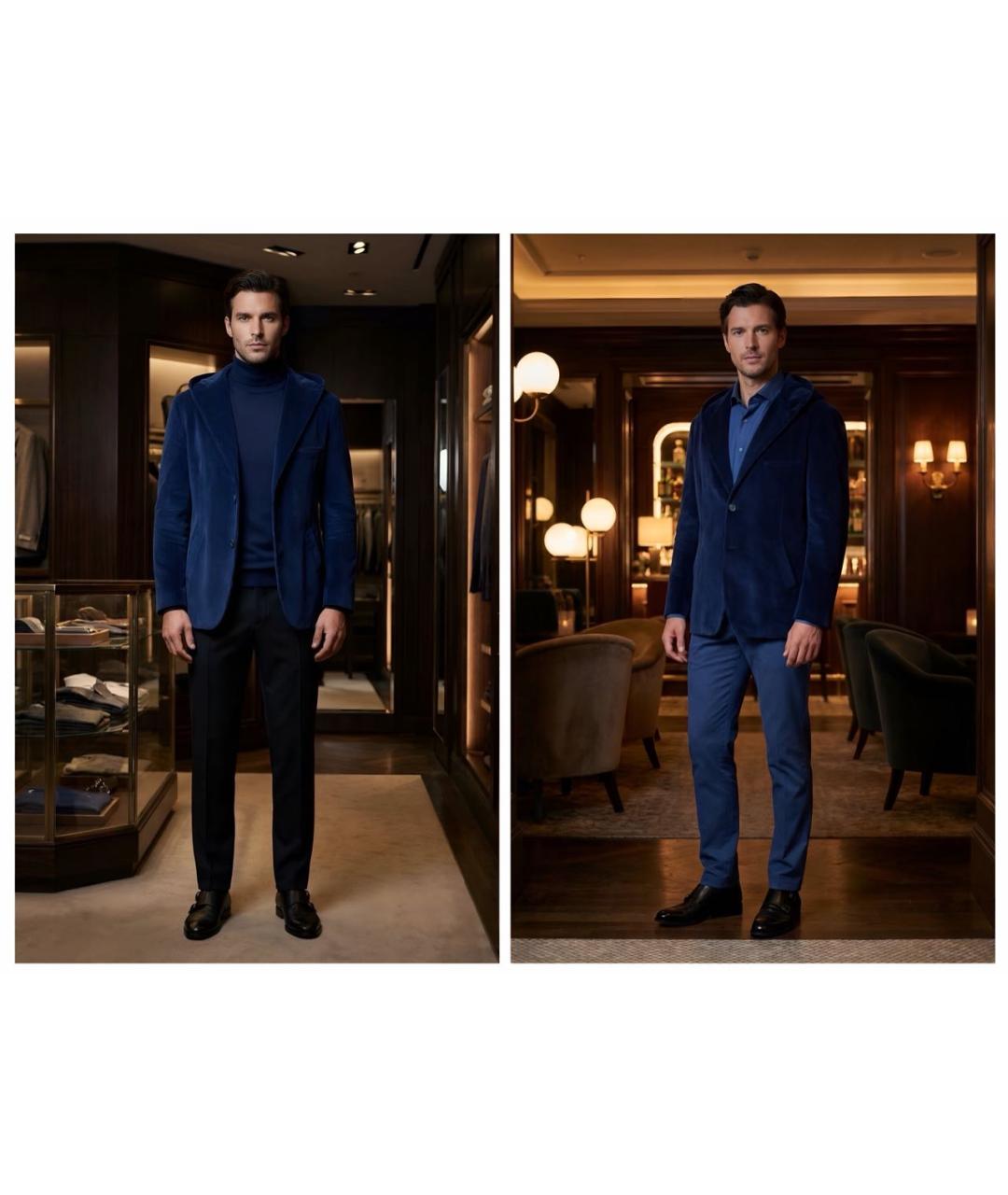 KITON Темно-синяя куртка, фото 7