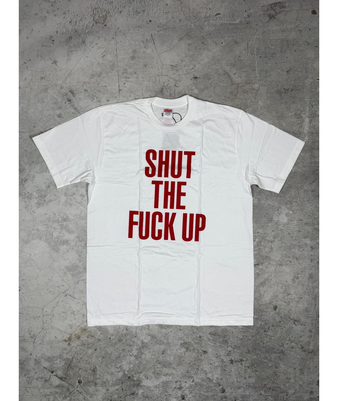 SUPREME Белая хлопковая футболка, фото 2