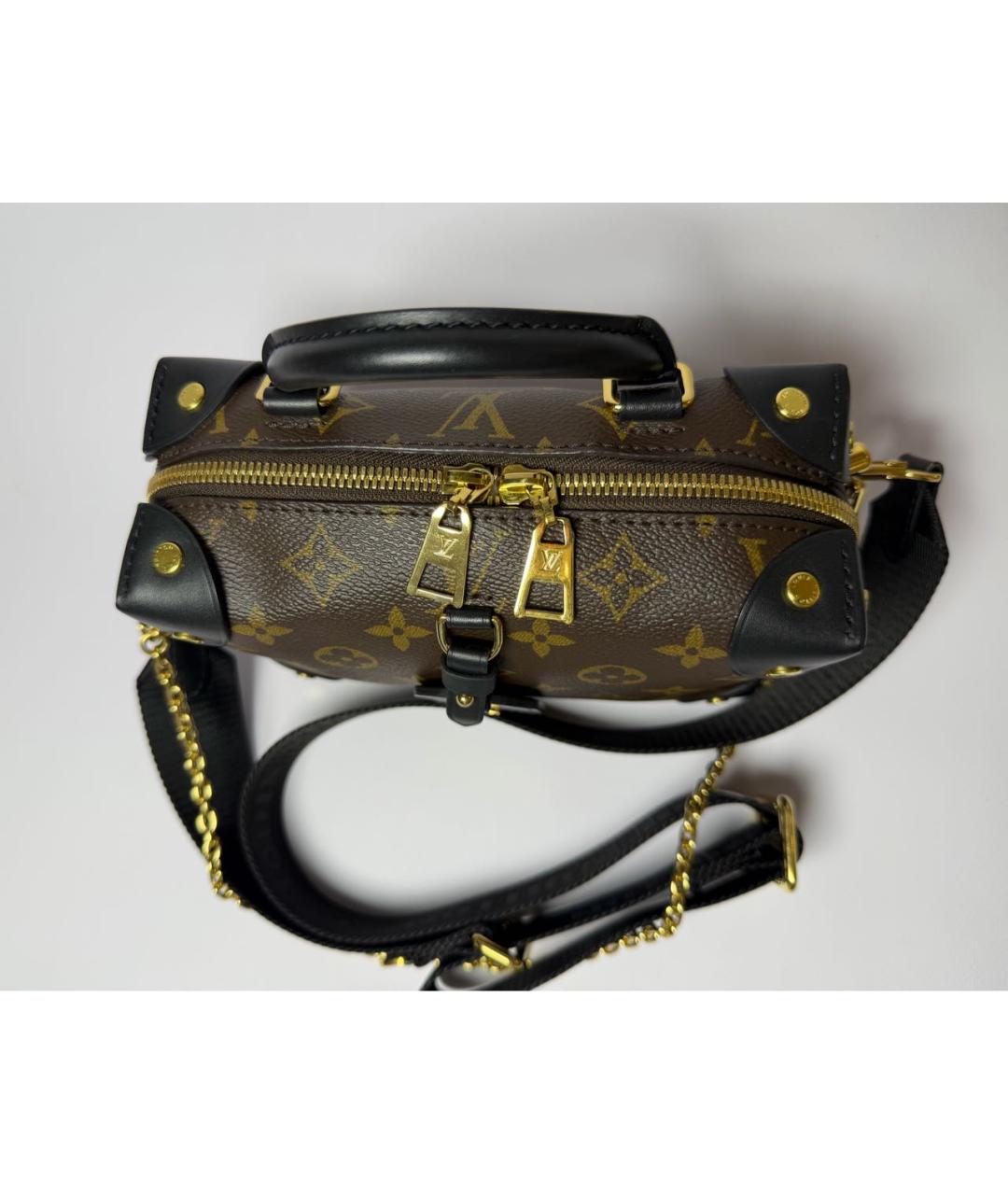 LOUIS VUITTON Коричневая сумка с короткими ручками, фото 5