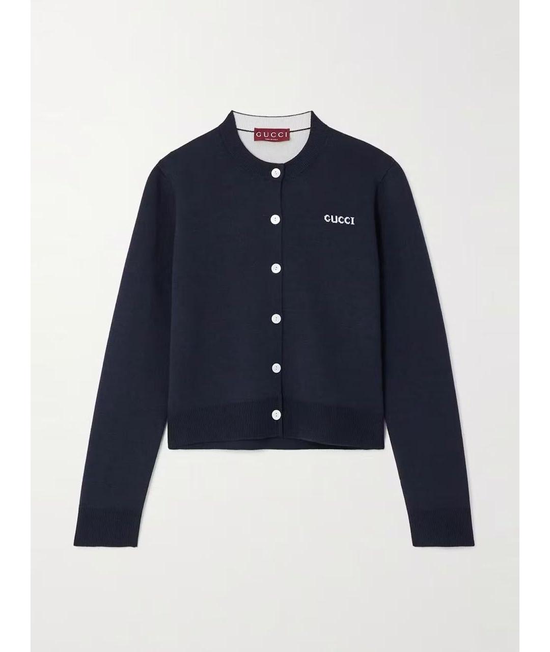 MIU MIU Темно-синий кардиган, фото 9