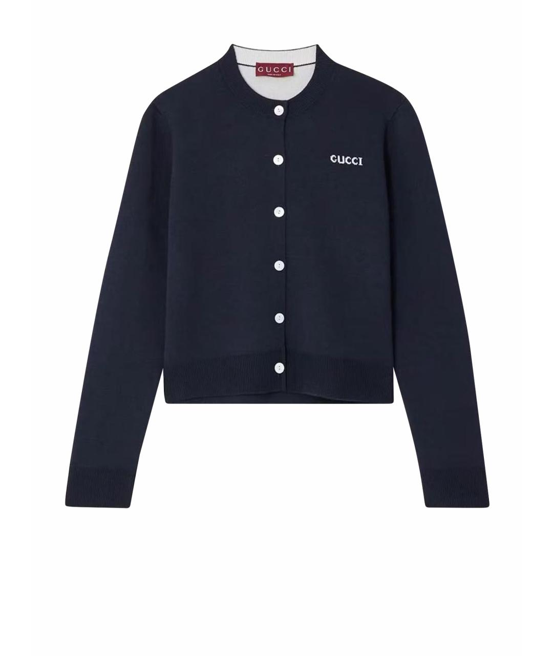 MIU MIU Темно-синий кардиган, фото 1