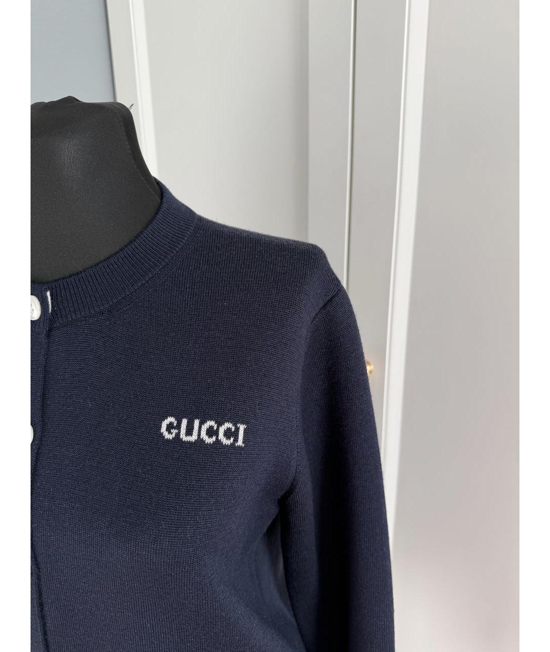 MIU MIU Темно-синий кардиган, фото 4