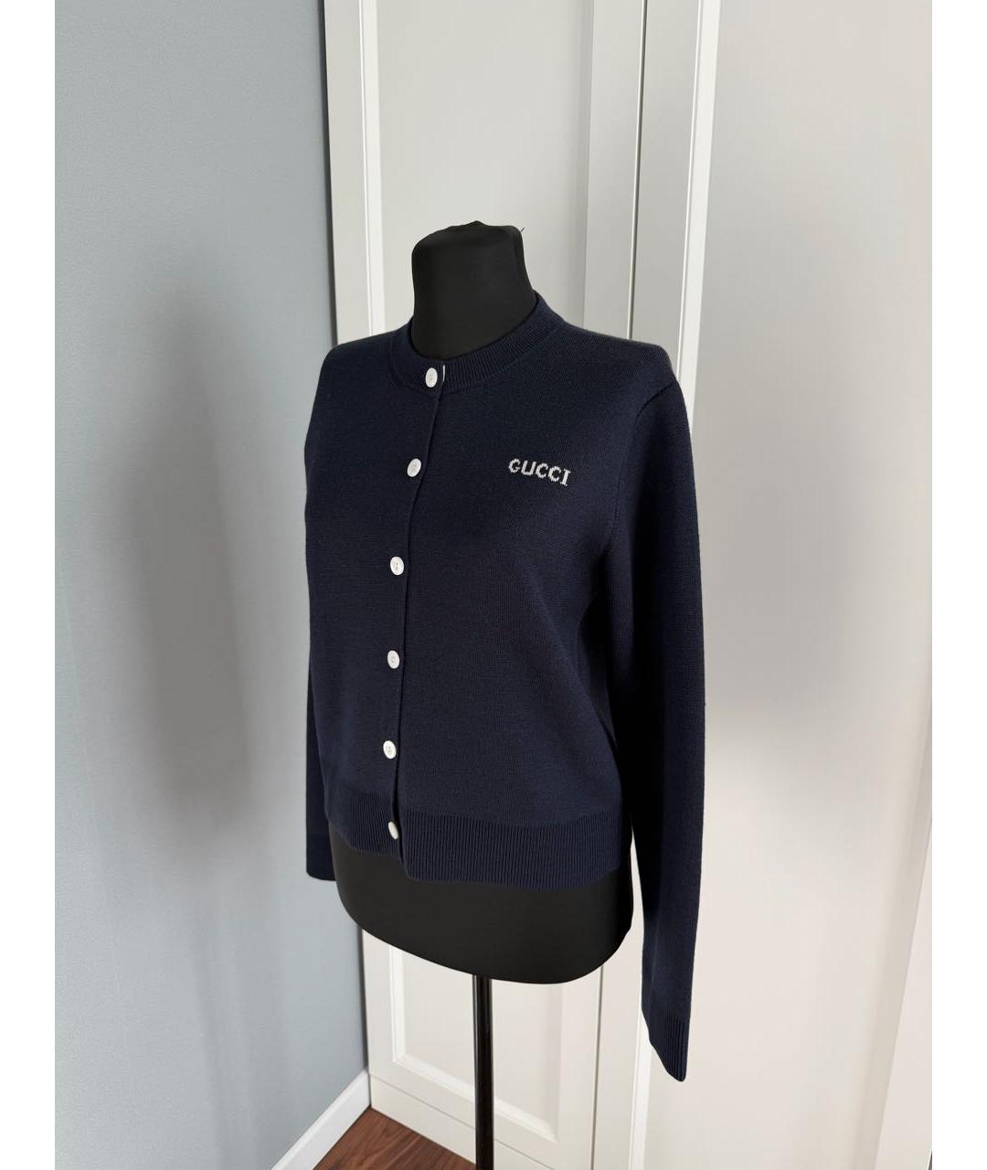 MIU MIU Темно-синий кардиган, фото 3