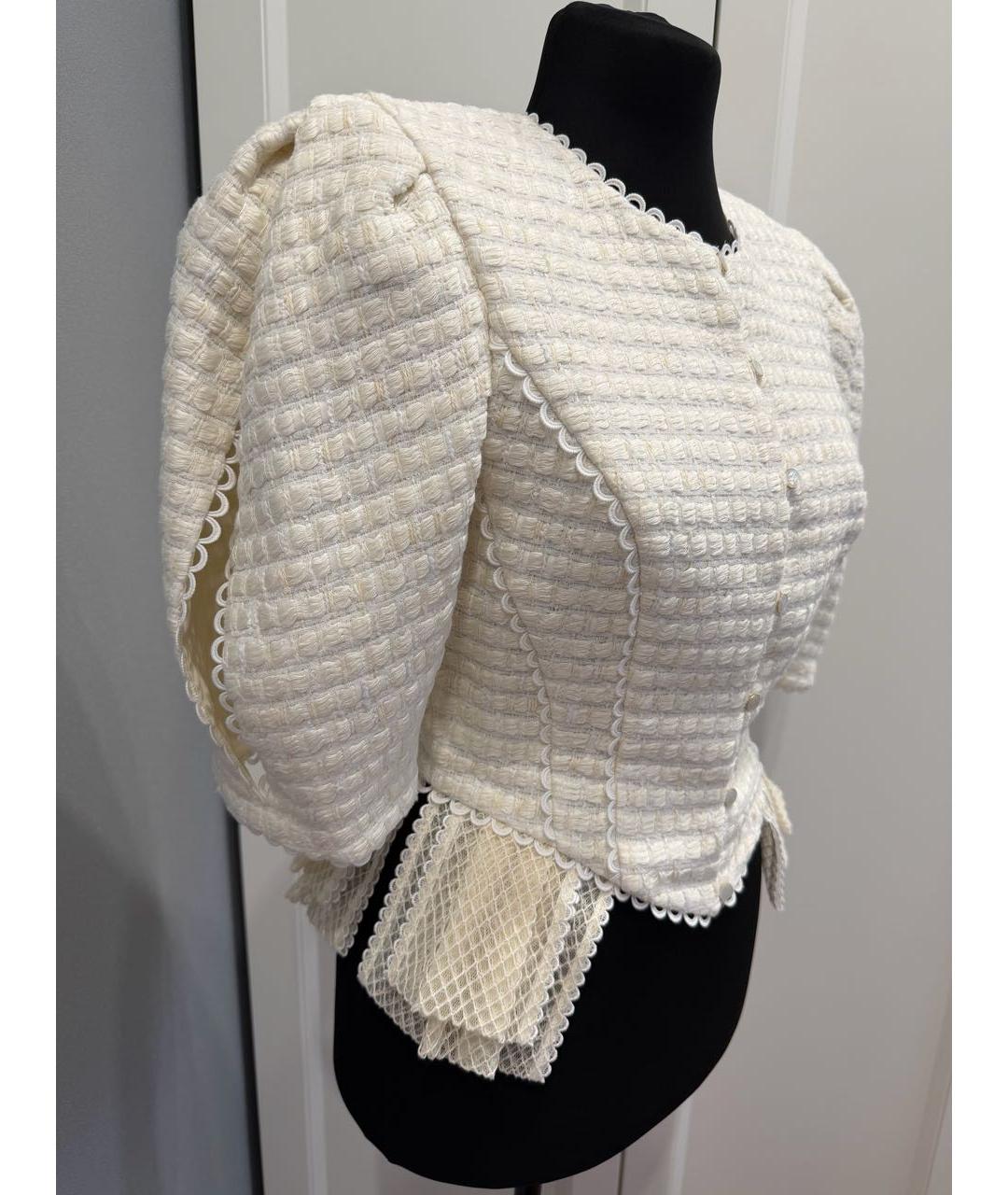 ULYANA SERGEENKO Бежевый хлопковый кардиган, фото 8