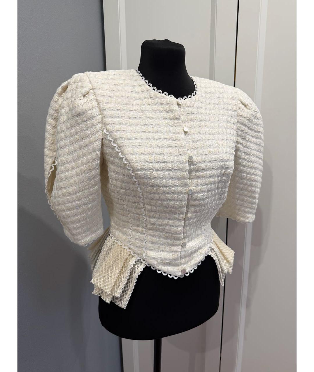 ULYANA SERGEENKO Бежевый хлопковый кардиган, фото 5