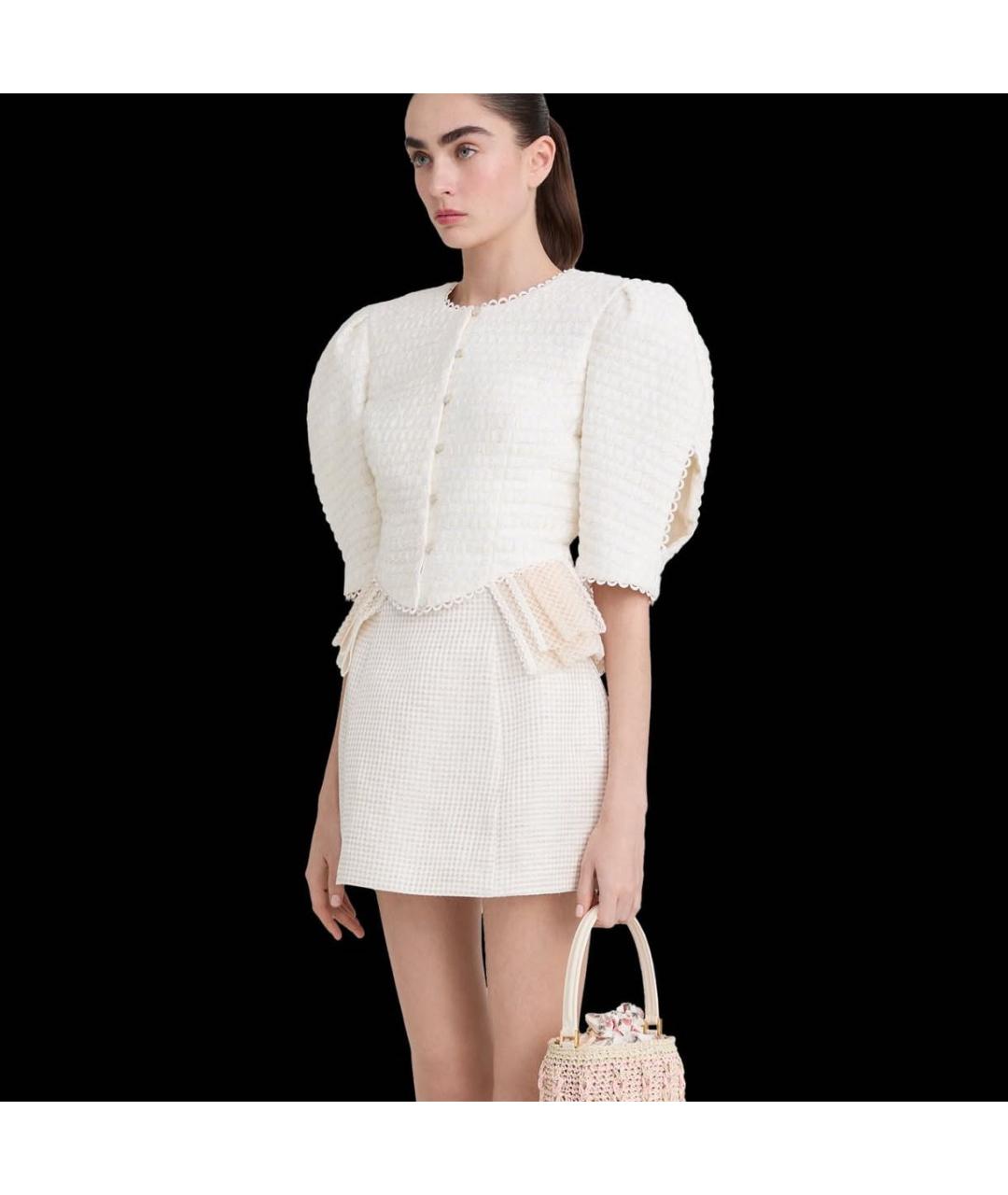 ULYANA SERGEENKO Бежевый хлопковый кардиган, фото 4