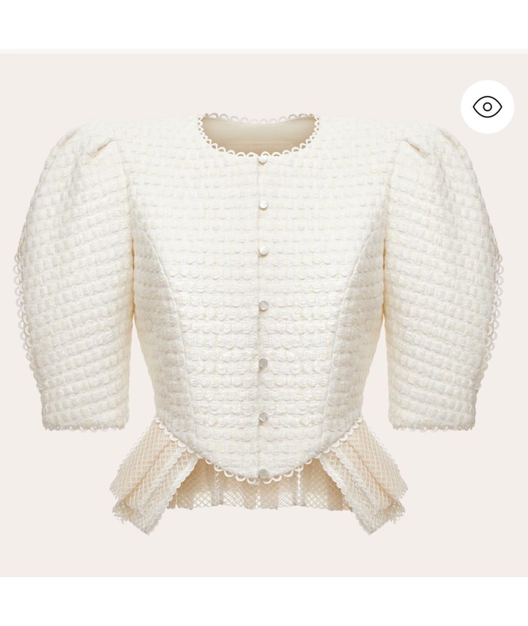 ULYANA SERGEENKO Бежевый хлопковый кардиган, фото 9