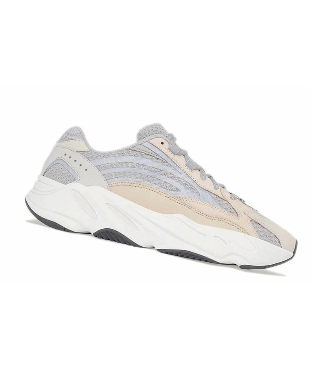 ADIDAS YEEZY Бежевые синтетические кроссовки, фото 2