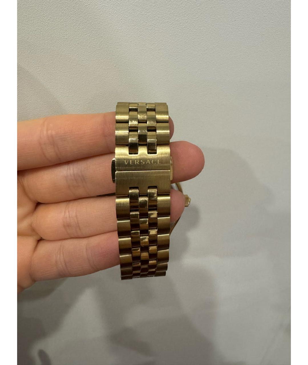 VERSACE Золотые стальные часы, фото 2