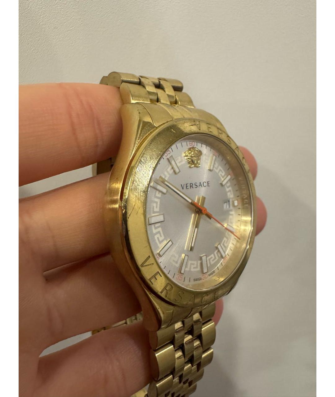 VERSACE Золотые стальные часы, фото 5